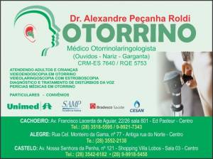 Dr. Alexandre Peçanha Roldi Médico Otorrino